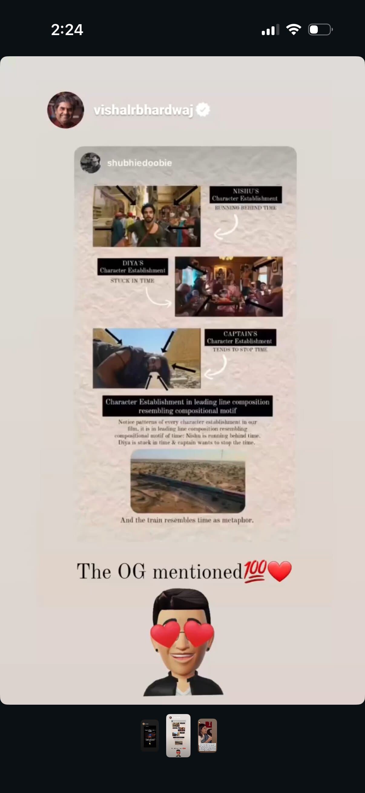 Vishal Bhardwaj Instagram mention